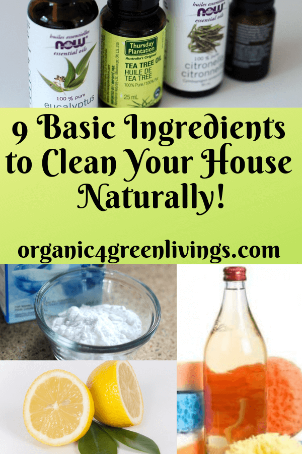 9 Basic Ingredients to Clean Your Home Naturally