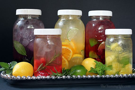 Healthy DIY flavored-water