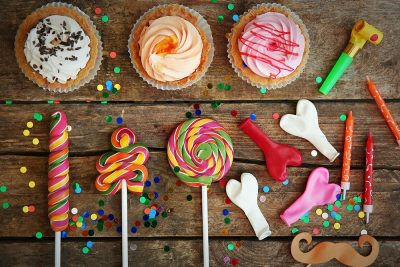 Eco-Friendly party -sweets and balloons