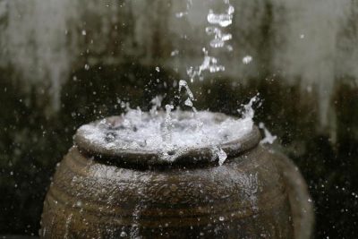 Saving rainwater