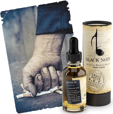 Black note to help quit smoking