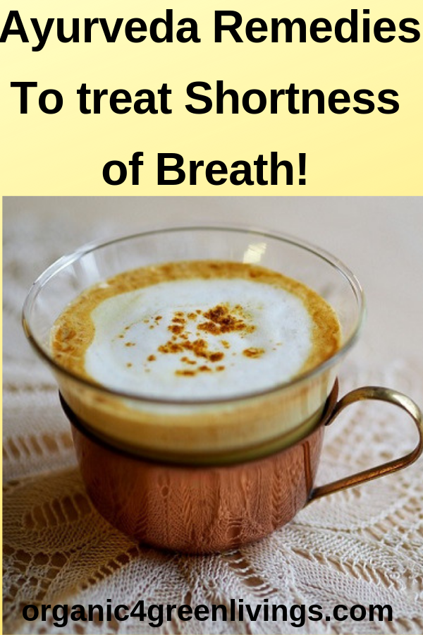 Turmeric Milk - Ayurveda remedy to treat dyspnea 