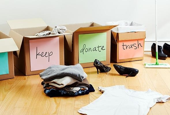 donate recycle and reorganize your home