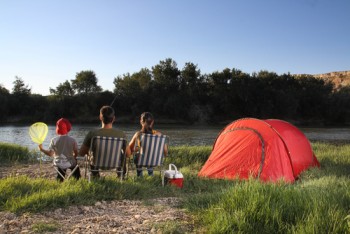 Eco friendly family camping trip