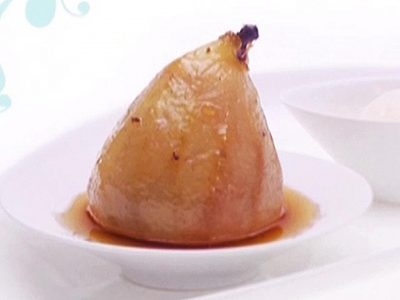 poached pears for healthy alternative